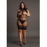Le Désir Robe sexy Grande Taille HIGH LACE Noire